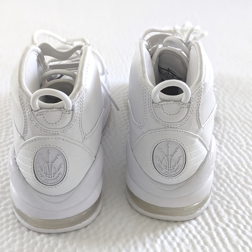 Nike Air Max UPTEMPO TRIPLE WHITE 8.5 Brand New - Picture 7 of 10